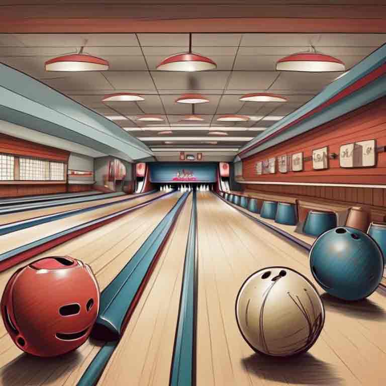 How to draw a bowling lane